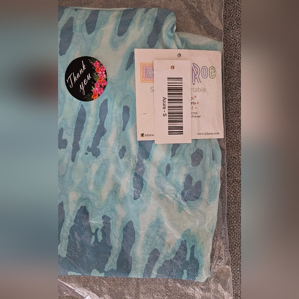 LuLaRoe Azure Skirt, Shades of teal/aqua